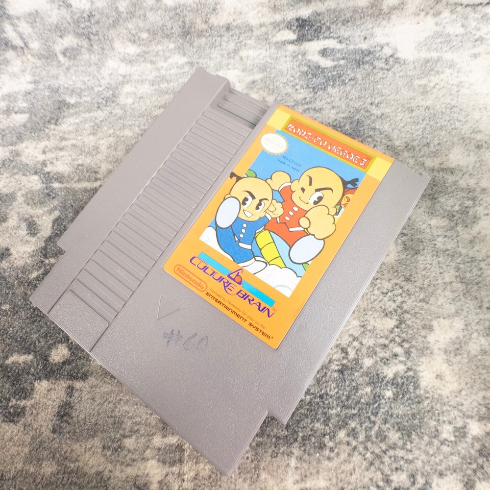 Kung-Fu Heroes NES Nintendo Entertainment System Game Culture Brain Authentic